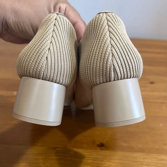 Vivaia Elegant Square-Toe Heels in Beige - Picture 12 of 14